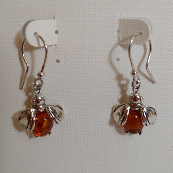 HWG-150 Earrings, Honey Bees $39 at Hunter Wolff Gallery